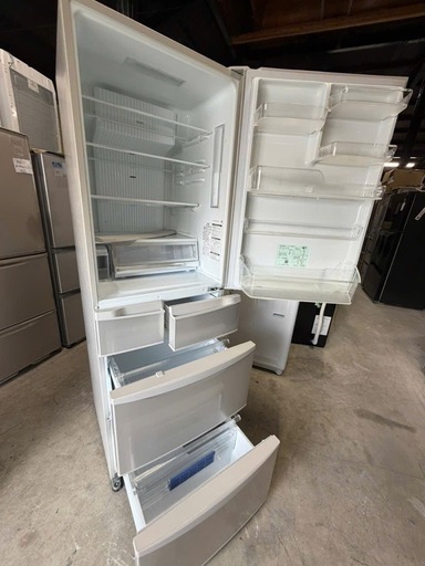 NO B888?福岡市内配送設置無料✨?NR-E414V-N 冷蔵庫 Vタイプ シャンパン [5ドア /右開きタイプ /406L]  