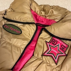 ROSE FAN FAN ローズファンファン ダウンジャケット M 新品タグ付き Y2K 平成ギャル 星ワッペンの画像