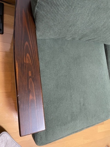コーデュロイ ソファ 2人掛け 美品
