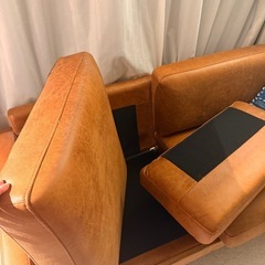 CRASHGATE 2人掛けソファ キャメル　の画像