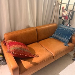 CRASHGATE 2人掛けソファ キャメル　の画像