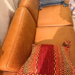 CRASHGATE 2人掛けソファ キャメル　の画像