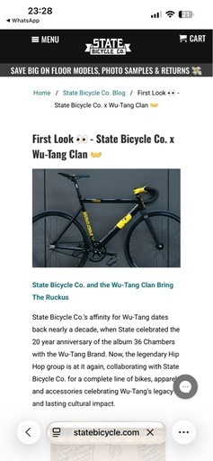 State Bicycle Co × Wu-Tang Clan Limited Edition Bike 