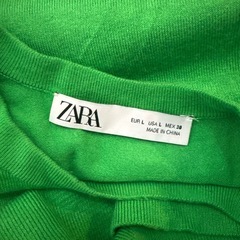 ZARA ザラ レディース ニット セーター グリーンの画像