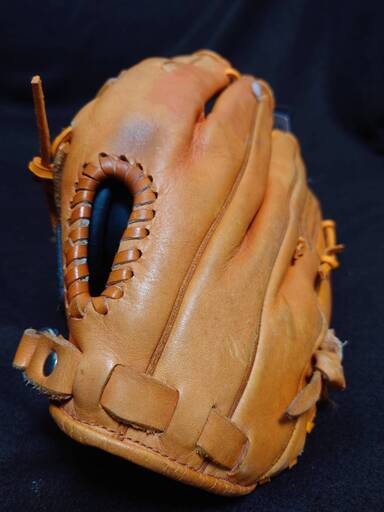 《中古・レストア》Mizuno ビューリーグ　軟式・左投げオールラウンド用グローブ