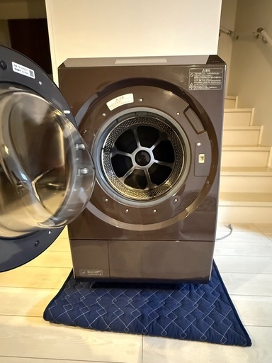 22年製 東芝ドラム式洗濯乾燥機12kg 乾7kg TW-127XP1L美品
