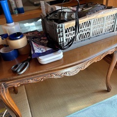 ⑦洋服ラック、物置台、アンテークサブテーブル、の画像