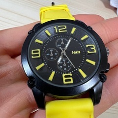 J-AXIS AG1293 イエローアナログ腕時計の画像