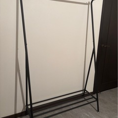 ハンガーラック　※3/10（火）引き取り希望　アイアン×木の画像