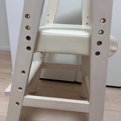 キッズチェア ハイチェア お食事椅子 ホワイトの画像