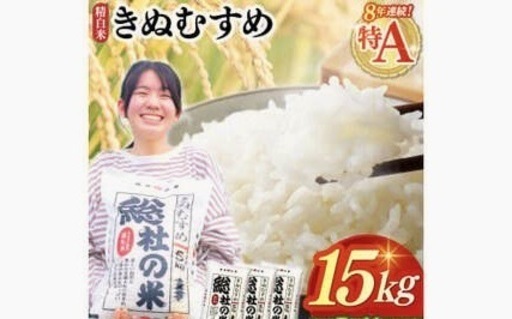 【受付中止】お米 15kg 令和7年産 きぬむすめ （5kgが3袋） 米