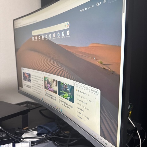 パソコン hansung 27inch curved monitor