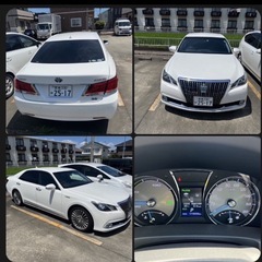 ✨高級セダン✨  210クラウンマジェスタFバージョン！！3.5ハイブリッド入荷しました！ /✨プレミアムサウンド（高音質オーディオ）/黒革シート/ シートヒーター /ステアリングヒーター /レーダークルーズ /純正ナビ バックカメラ/ パノラミックビューモニター/スマートキー/ プッシュスタート/ブラインドスポットモニター/の画像