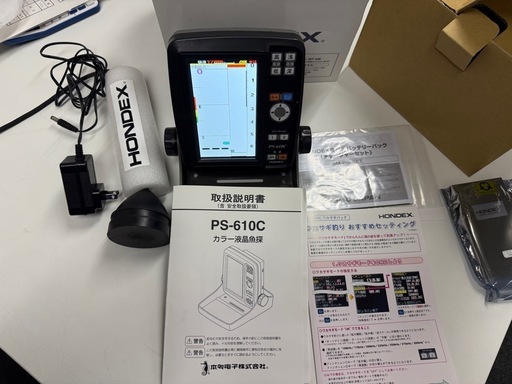【美品】HONDEX PS-610C ワカサギパック フルセット 使用3回 即ワカサギ釣り可能