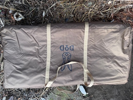 美品】DOD ワンポールテントL用マット MA8-771-BR (鶏さん) 穂高の