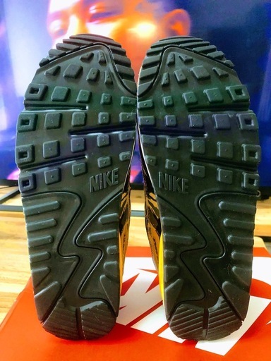 NIKE  AIRMAX  90 PRM ナイキ エアマックス 90 プレミアムブラックxイエローxホワイトsize28.0cm 箱付き