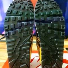 再投稿　NIKE  AIRMAX  90 PRM ナイキ エアマックス 90 プレミアムブラックxイエローxホワイトsize28.0cm 箱付き   の画像