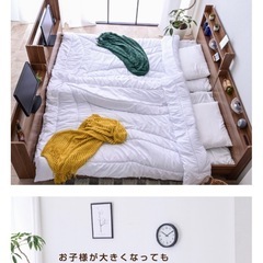 やり取り中【超頑丈・耐荷重900kg】二段ベッド 大蔵大臣（宮付き・LED照明付） の画像