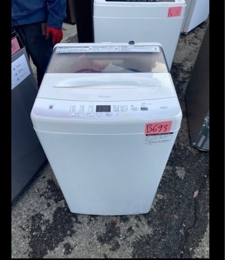 NO B693?福岡市内配送設置無料✨?ハイアール JW-U45EA 2024年製 4.5kg 洗濯機