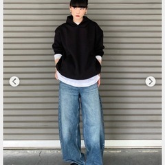 新品未使用🌸 スウェットオーバーサイズプルパーカの画像