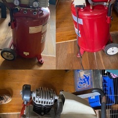 ストレート エアコンプレッサー 100V 3馬力 60L 
動作確認の画像