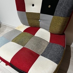 【1人用ソファ】パッチワークチェアの画像