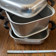 蒸し器、当たり鉢、当たり棒の画像