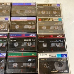 Hi8カセットテープセット MP120など27個セット　中古の画像