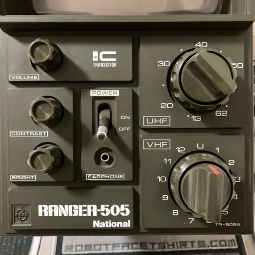 National RANGER-505白黒テレビTR-505A DC12V 6W (#.たけ⚜️ボックス