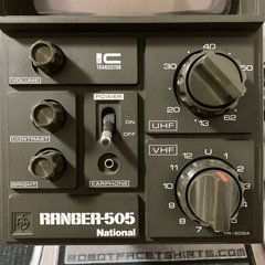 National RANGER-505白黒テレビTR-505A DC12V 6Wの画像
