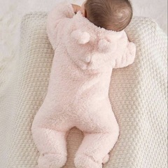 SHEIN 着ぐるみ 防寒 カバーオール ロンパース 1-3mの画像