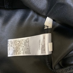 フェイクレザー黒ロングスカートの画像