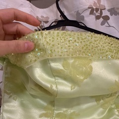 薄緑のドレスの画像