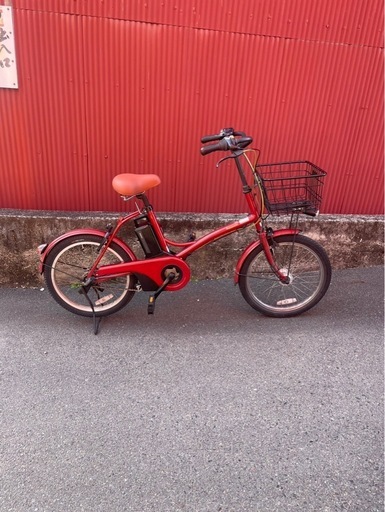 【京都発】京の楽チャリ　電動アシスト自転車　パナソニック　グリッター　赤色