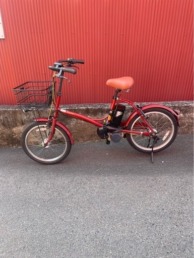 【京都発】京の楽チャリ　電動アシスト自転車　パナソニック　グリッター　赤色