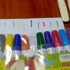 【子供用品まとめて】マジック・絵の具・定規・はさみ・消しゴムの画像