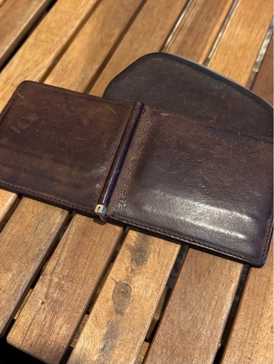 Hender Scheme マネークリップ　財布　ブラウン