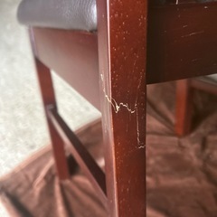 ダイニングチェア チェアー 椅子 いす ブラウン  カフェチェア の画像