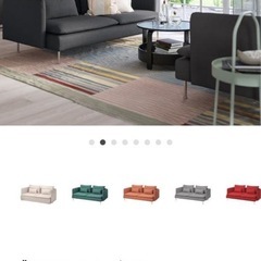 ソーデルハムン3人掛けソファ ベッドとしても使用可能の画像