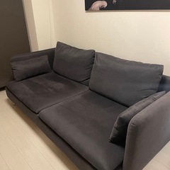 ソーデルハムン3人掛けソファ ベッドとしても使用可能の画像