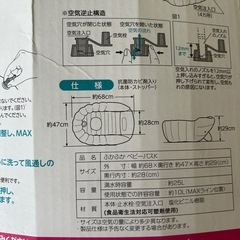 未使用　リッチェル　ふかふかベビーバス　沐浴　赤ちゃんの画像
