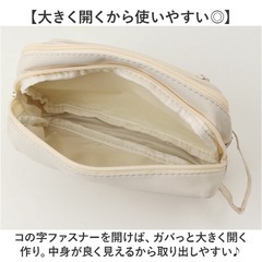 【新品】大容量 ペンポーチ 透明 ペンケース 筆箱 ペンケース 推し活 ブラックの画像