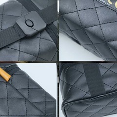 【新品】車用 ティッシュケース PUレザー 車載 ティッシュホルダー ブラック 黒 車内装飾 ティッシュケース ヘッドレスト アームレスト ダッシュボード取り付けの画像