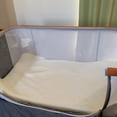 Cradoa ベビーベッド 添い寝ベッド 木色 乳児用ベッド 多機能 高さ6段調節可能 キャスタ付き 新生児 0ヶ月-24ヶ月 の画像