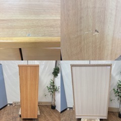 【🐤買取市場 柴田店】 I382 🌈 ジモティー限定価格！ 高級！ 関家具/大川家具 ハイチェスト ⭐ クリーニング済の画像
