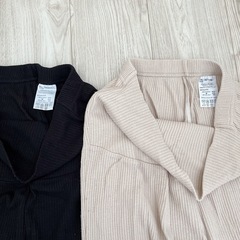 産後にも活躍 セルフカットできるマタニティリブストレートらくちんパンツの画像