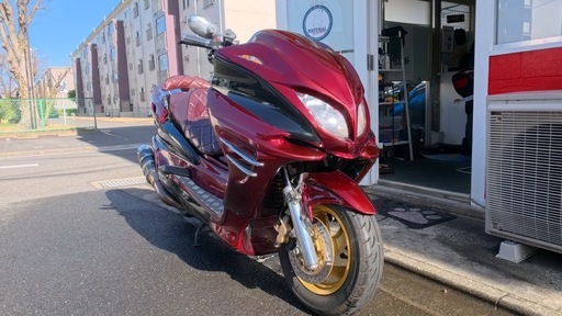 実走8702km マジェスティC フルカスタム SG03J 絶好調 ワインレッド