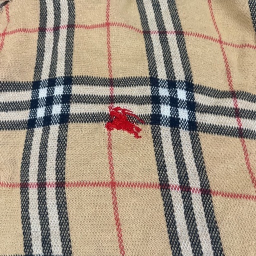 Burberryのチェック長袖ポロ