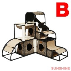 【H様 3/6(金)15:00】【定価以下】【新品】レオパード　キャットタワーの画像