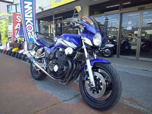 NO.5717　ＸＪＲ４００Ｒ（ＲＨ０２Ｊ）後期モデル　空冷４サイクル４気筒エンジン　ＥＴＣ付き　ビキニカウル付き　ステンレスマフラー　ブルー＆ホワイト　☆彡